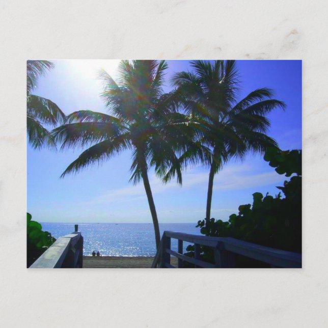 Fred på stranden vykort (Framsida)