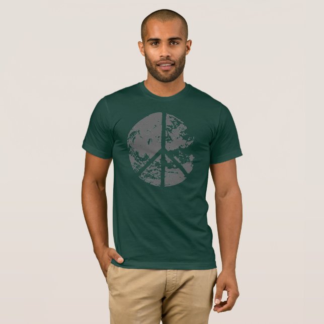 Fred på vårt planet t-shirt (Hel framsida)