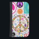 Fred & Paisley Collage Galaxy S4 Plånboksfodral<br><div class="desc">Mig förmiddag en gammal hippie och ett besvär till min barnbarn… ett faktum som ger mig underbar glee. Fredsymboler & paisley gör mig lycklig.</div>
