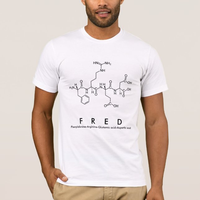 Fred peptide namn shirt M T (Framsida)