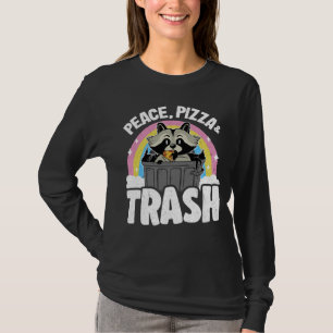 Fred, Pizza & Sopor kan regnbåge Raccoon T Shirt