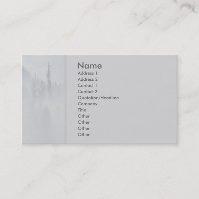 Fred profilerar kortet visitkort (Framsida)