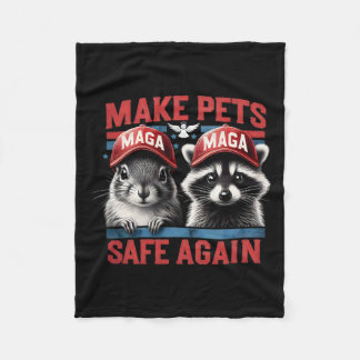 Fred Raccoon P Nöt, ekorren gör djuren Säkra Fleecefilt