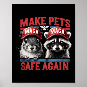 Fred Raccoon P Nöt, ekorren gör djuren Säkra Poster