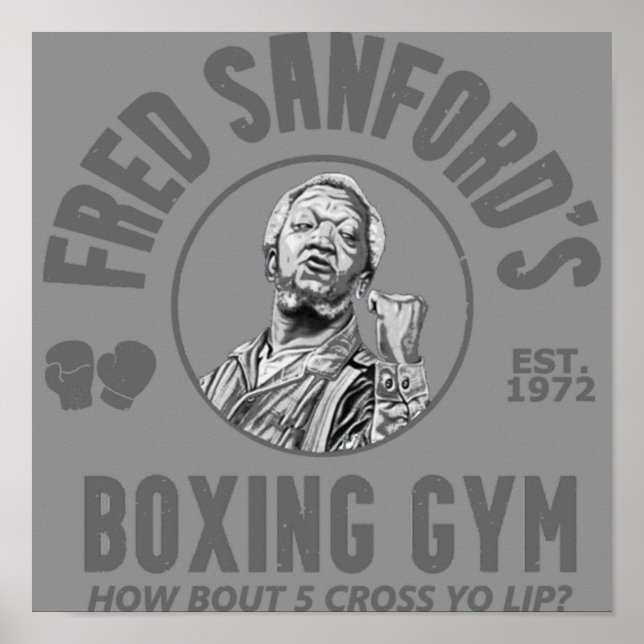 Fred Sanfords Boxing Gym Poster (Framsidan)