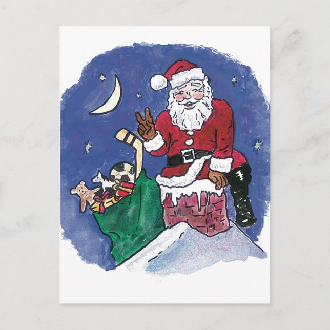 Fred! Santa Helg Vykort (Framsida)