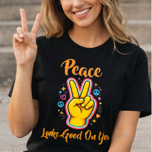Fred ser bra ut på dig – Positiva vibrationer graf T Shirt