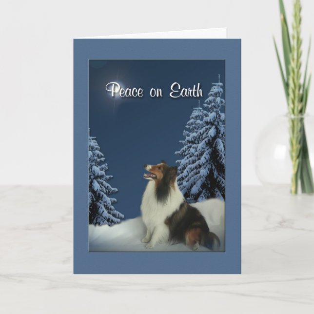 Fred Sheltie Helgkort (Framsida)