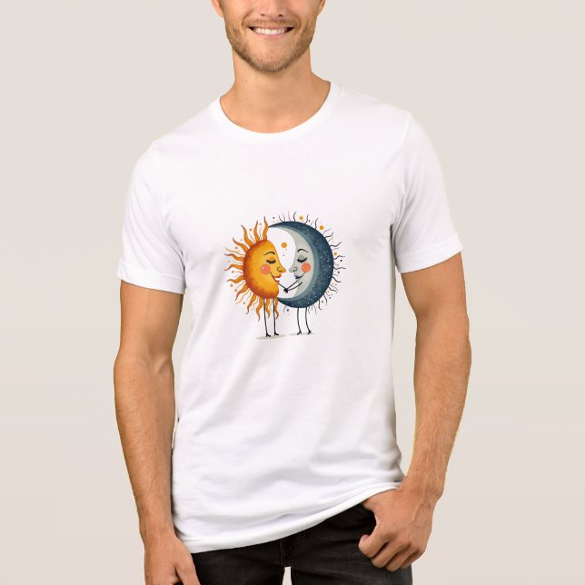 Fred sol Måne T Shirt (Framsida)