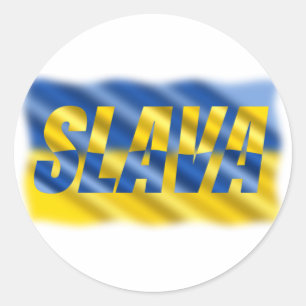 FRED står för Ukrainas frihet för Ukraina Runt Klistermärke