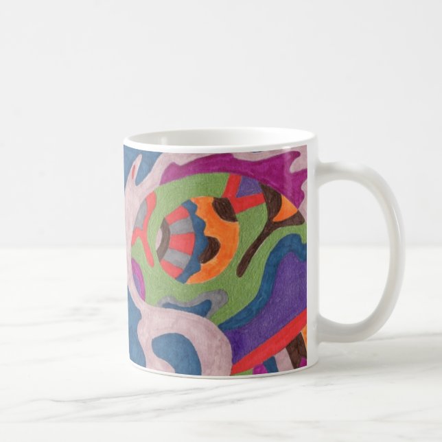 Fred the Cosmic Mask, Abstrakt Art Mugg (Höger)