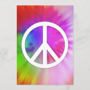 Fred Tie Dye Inbjudningar