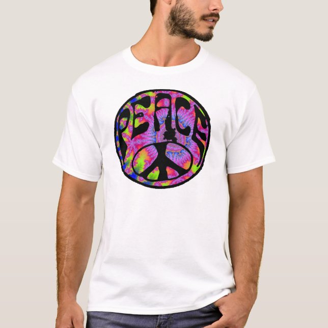 Fred - Tie färgad bakgrund Tee Shirt (Framsida)