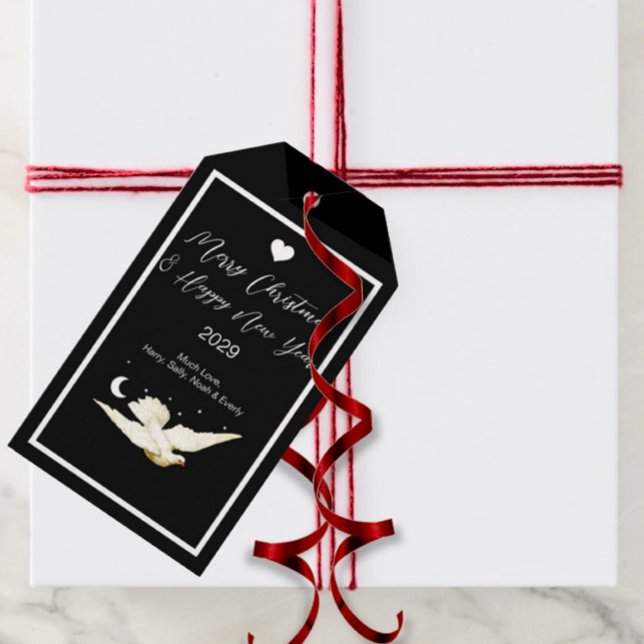 Fred till alla Dove Gift-Märkrn Juli Helgdag Presentetikett (Skapare uppladdad)