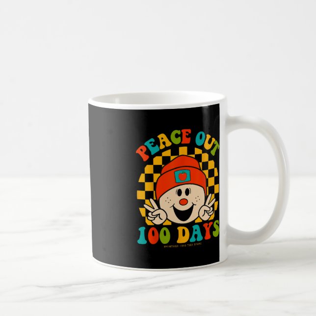 Fred under 100 dagar för skollärare i Student Ögon Kaffemugg (Höger)
