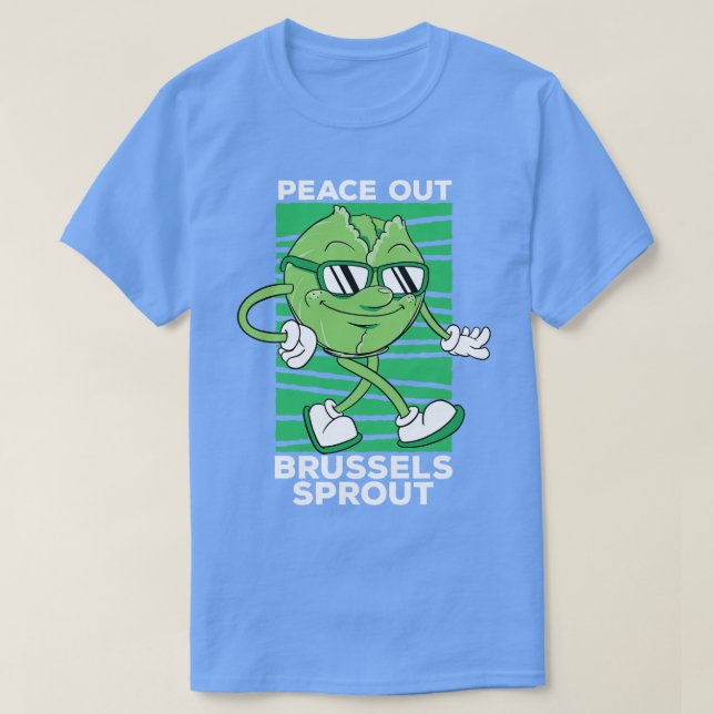 Fred ut ur Bryssel Sprout Cute Veggie toon T Shirt (Design framsida)