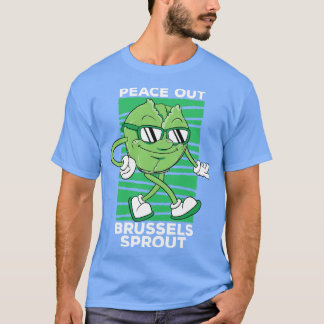 Fred ut ur Bryssel Sprout Cute Veggie toon T Shirt