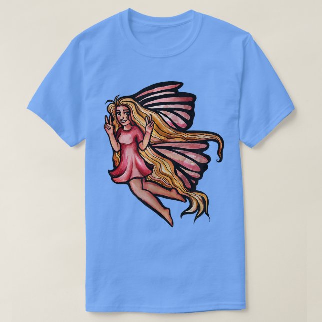 Fred ut ur håret fredligt t shirt (Design framsida)