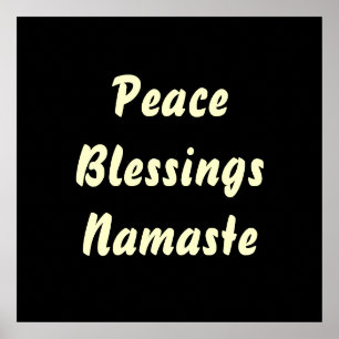 Fred välsignelser, Namaste. Poster