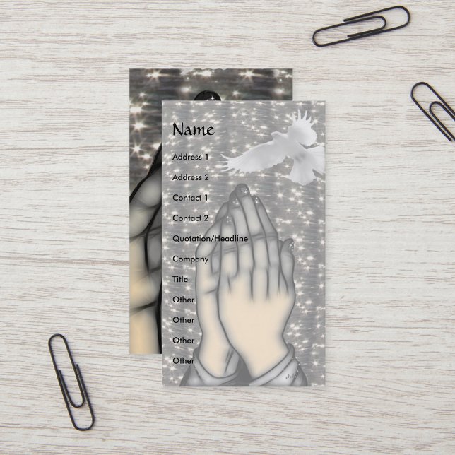 Fred! Vänligen! visitkortsmall Visitkort (Skapare uppladdad)