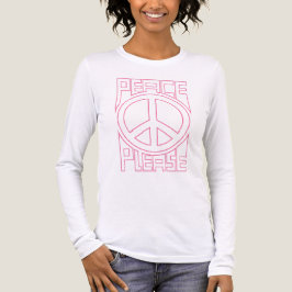 Fred Var Snäll Rosa Kontur Bokstäver T Shirt