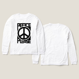Fred Var Snäll Svart Bokstav T Shirt