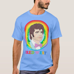 Fred Väster 90s Stil Aesthetic Design T Shirt