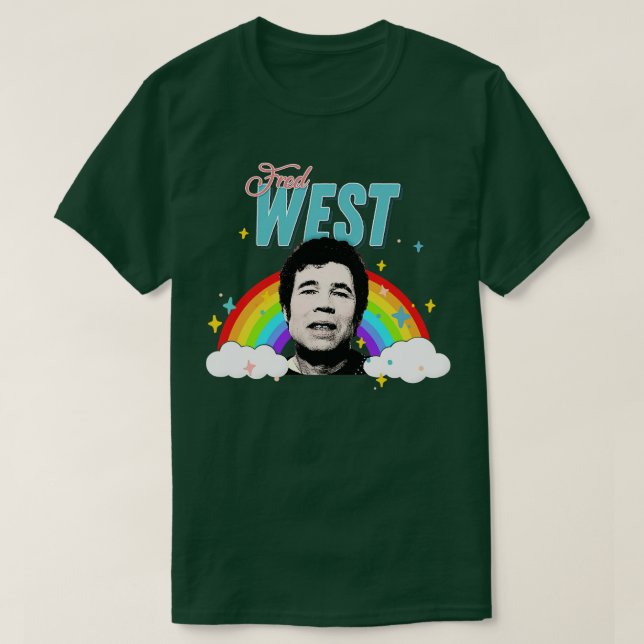 Fred Väster 90s Stil Cute Aesthetic Design T Shirt (Design framsida)