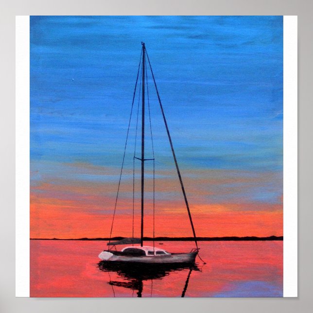 Fred vid solnedgången poster (Framsidan)