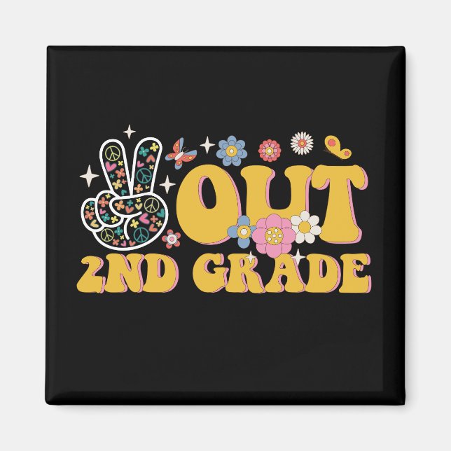 Freda 2:a klass Groovy sista skoldagen Magnet (Framsidan)