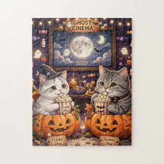 Freda och Junior Ghost Cinema Pussel | Kawaii