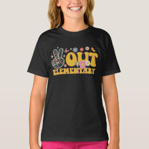 Freda ut grundskolan Groovy sista skoldagen T Shirt
