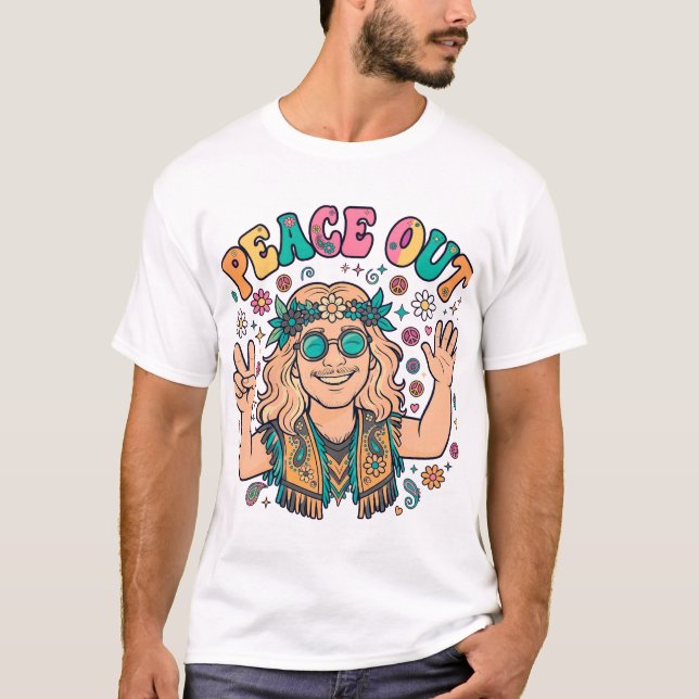Freda ut Hippie T Shirt (Framsida)