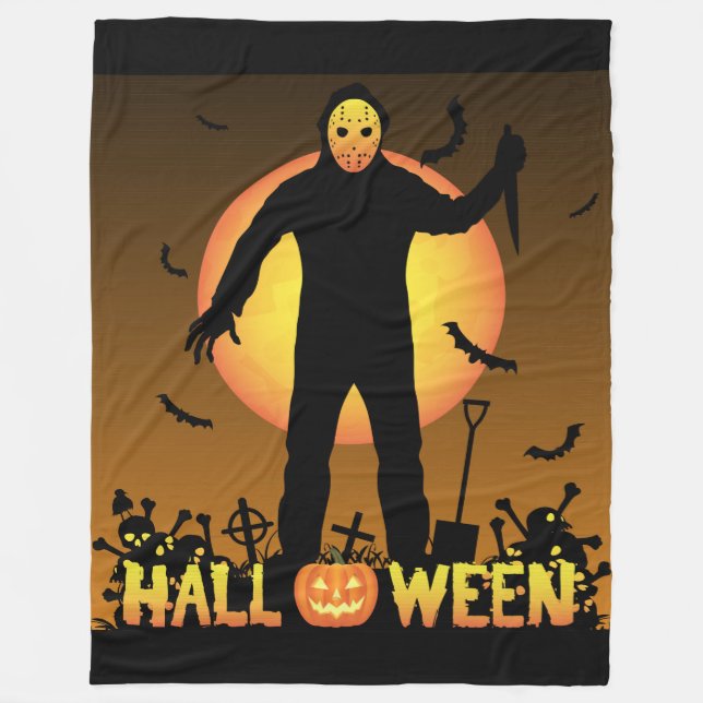 fredag 13:e zombiesfilten fleecefilt (Framsidan)