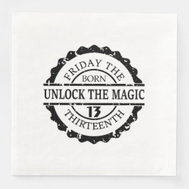 Fredag 13 pappersservett