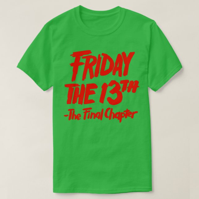 Fredag 13th TShirt T Shirt (Design framsida)