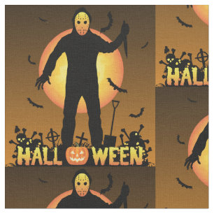 fredag 13th zombie-väv tyg