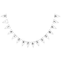 fredag 3.14159... Bunting Flaggor