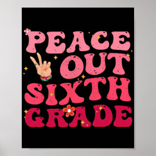 Fredag 6:e klass sista skoldagen elev barn poster