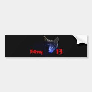 fredag den 13 bildekal