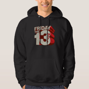 Fredag den 13 Blödning Staplad 3D-Logotyp Hoodie