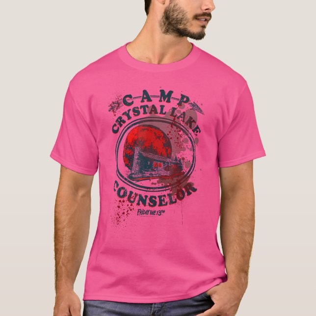 Fredag den 13:e Camp Counselor Victim T Shirt (Framsida)