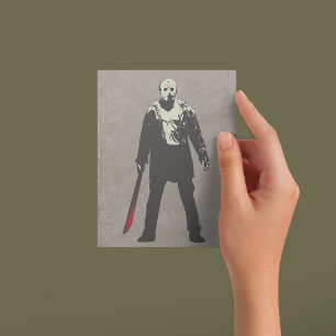 Fredag den 13:e Jason Voorhees Karaktärsbild Vykort