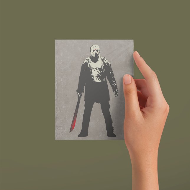 Fredag den 13:e | Jason Voorhees Karaktärsbild Vykort (Person holding postcard)