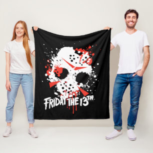Fredag den 13 Färgplatterhockeymask Fleecefilt