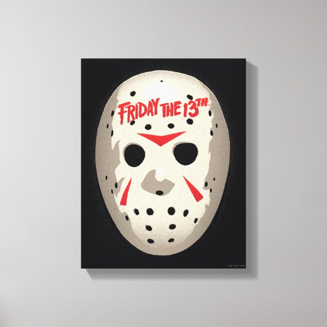 Fredag den 13 | Hockey Mask Graphic Canvastryck (Framsida)