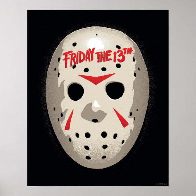 Fredag den 13 | Hockey Mask Graphic Poster (Framsidan)