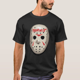 Fredag den 13 Hockey Mask Graphic T Shirt