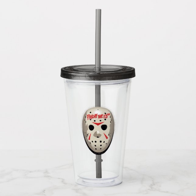 Fredag den 13 | Hockey Mask Graphic Take Away Mugg (Framsida)