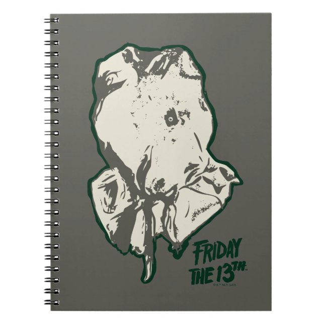 Fredag den 13 | Jason Voorhees Burlap Sack Anteckningsbok (Framsidan)